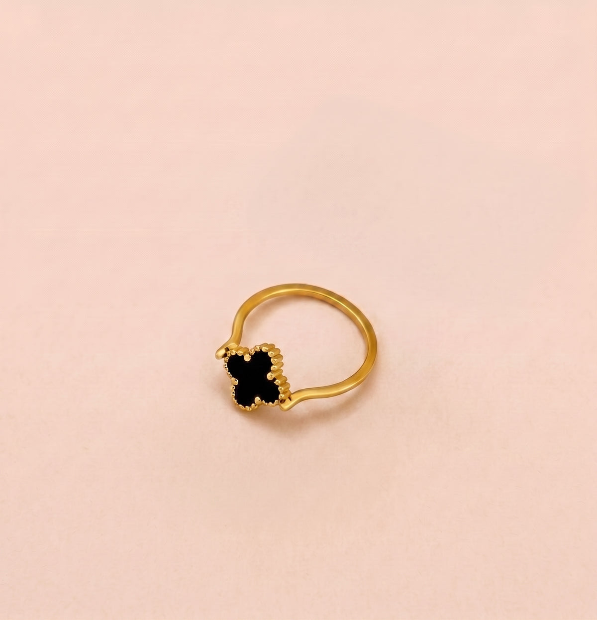 Premium stainless steel rings with a beautiful 18K gold-plated finish
