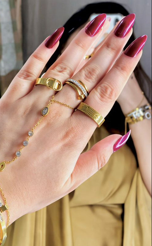 beautiful Ring 18K gold-plated finish