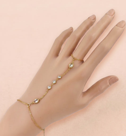 Hand chain stainless steel, featuring a beautiful gold-plated finish