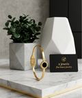 Stainless Steel Roman Numerals Bangle Open Cuff