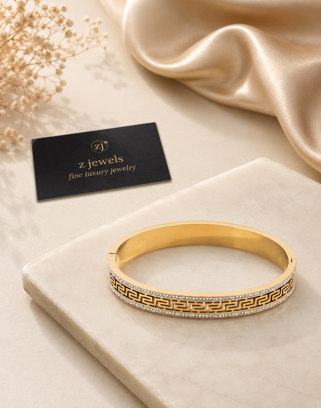 Luxury Fancy Stainless Steel Bangle for Girls/Women